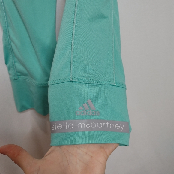 Stella McCartney x Adidas The Essential 3/4 Tight Leggings Shimmer Green XS - Picture 6 of 10